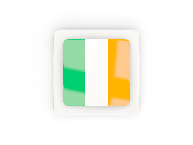 Square carbon icon. Download flag icon of Ireland at PNG format