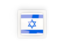 Israel. Square carbon icon. Download icon.