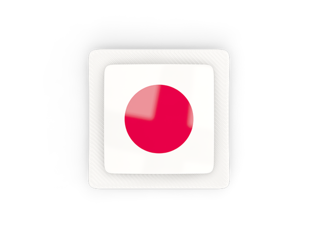 Square carbon icon. Download flag icon of Japan at PNG format