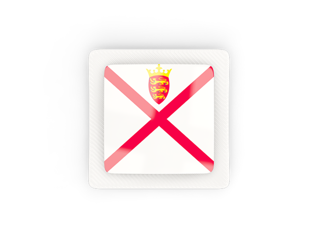 Square carbon icon. Download flag icon of Jersey at PNG format