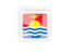 Kiribati. Square carbon icon. Download icon.