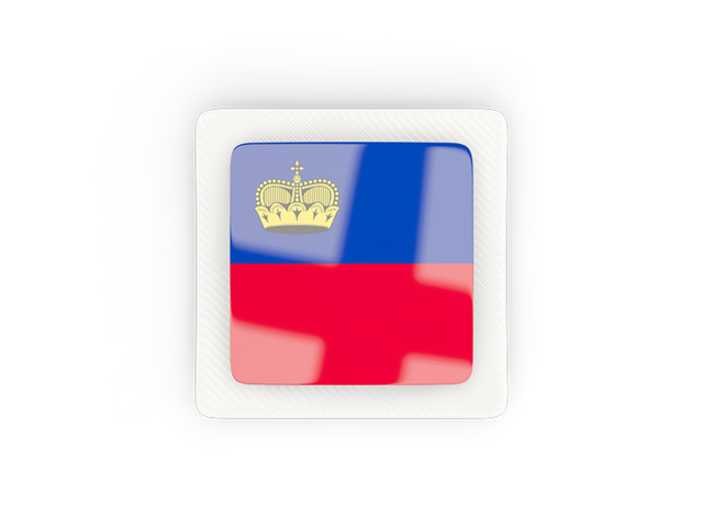 Square carbon icon. Download flag icon of Liechtenstein at PNG format