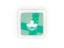 Macao. Square carbon icon. Download icon.