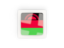 Malawi. Square carbon icon. Download icon.