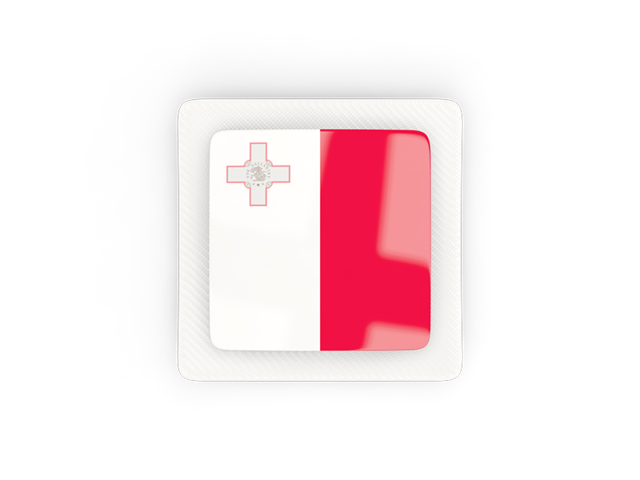 Square carbon icon. Download flag icon of Malta at PNG format