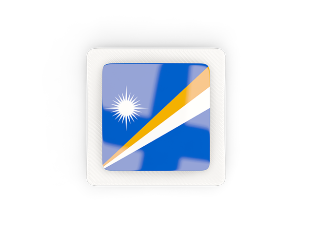Square carbon icon. Download flag icon of Marshall Islands at PNG format