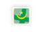 Mauritania. Square carbon icon. Download icon.