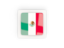 Mexico. Square carbon icon. Download icon.