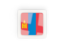 Mongolia. Square carbon icon. Download icon.