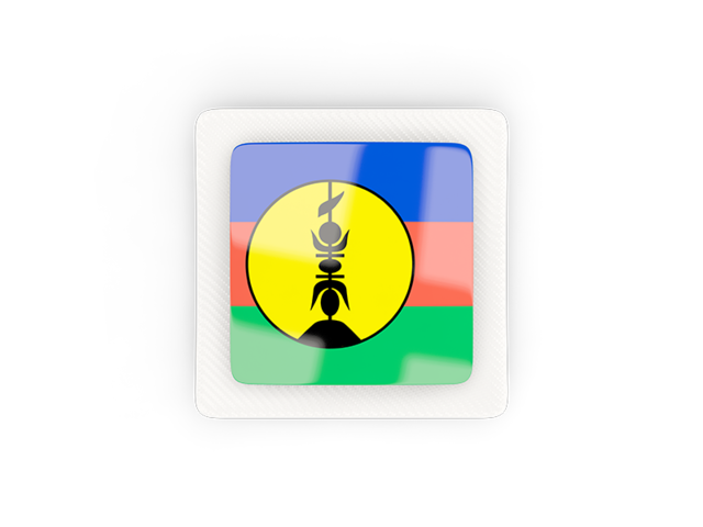 Square carbon icon. Download flag icon of New Caledonia at PNG format