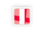Peru. Square carbon icon. Download icon.