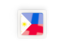 Philippines. Square carbon icon. Download icon.