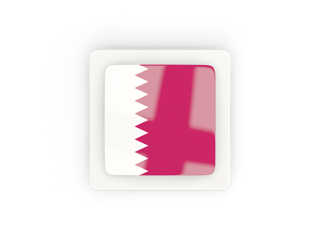 Square carbon icon. Download flag icon of Qatar at PNG format