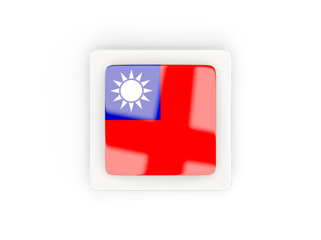 Square carbon icon. Download flag icon of Taiwan at PNG format