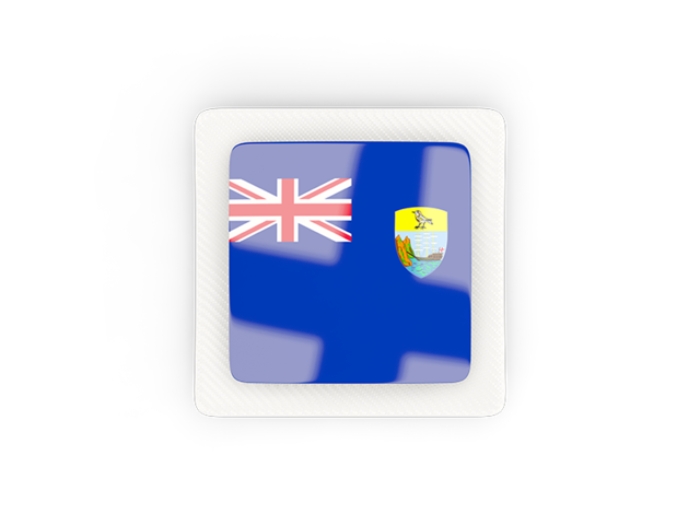 Square carbon icon. Download flag icon of Saint Helena at PNG format