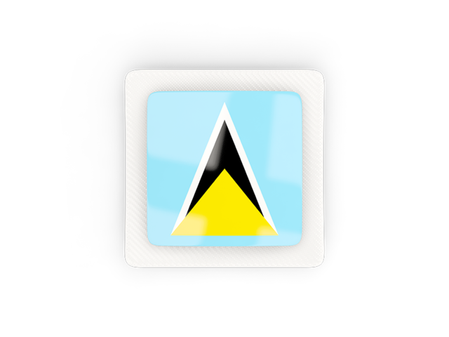 Square carbon icon. Download flag icon of Saint Lucia at PNG format