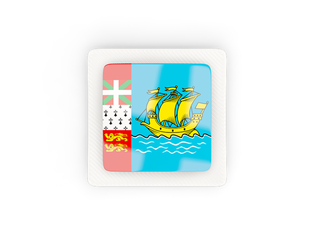 Square carbon icon. Download flag icon of Saint Pierre and Miquelon at PNG format