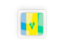 Saint Vincent and the Grenadines. Square carbon icon. Download icon.