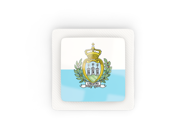Square carbon icon. Download flag icon of San Marino at PNG format