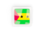 Sao Tome and Principe. Square carbon icon. Download icon.