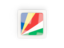 Seychelles. Square carbon icon. Download icon.