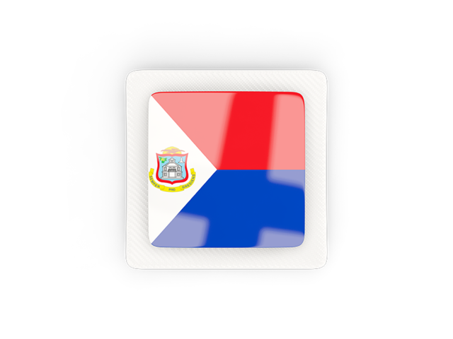 Square carbon icon. Download flag icon of Sint Maarten at PNG format