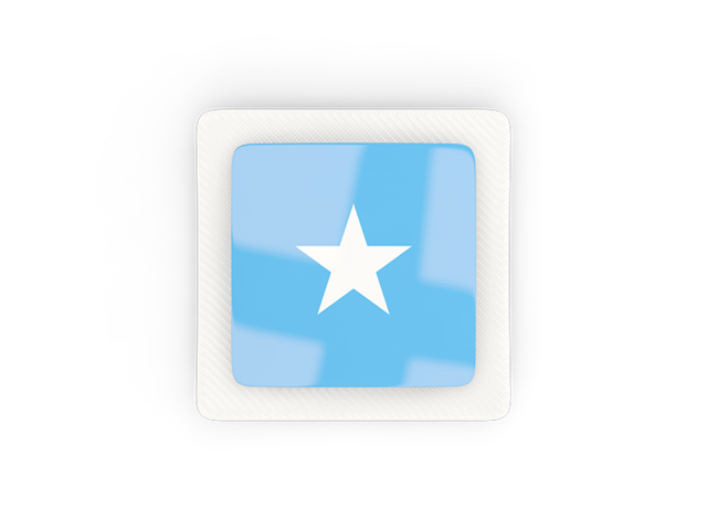 Square carbon icon. Download flag icon of Somalia at PNG format