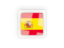 Spain. Square carbon icon. Download icon.