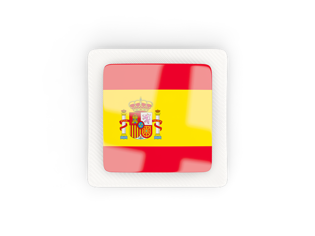 Square carbon icon. Download flag icon of Spain at PNG format