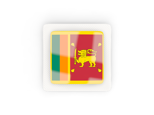 Square carbon icon. Download flag icon of Sri Lanka at PNG format