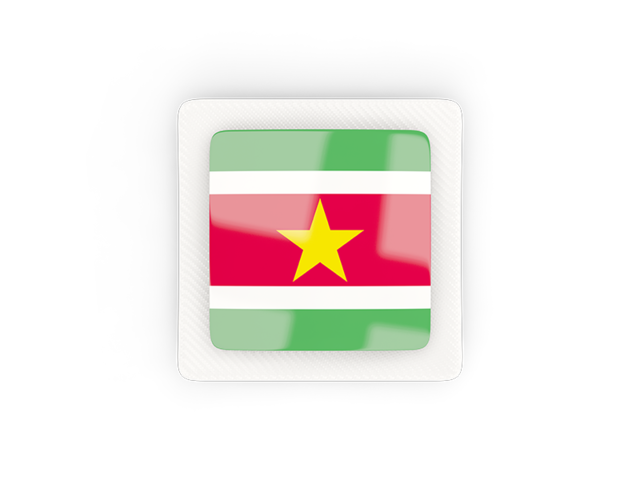 Square carbon icon. Download flag icon of Suriname at PNG format