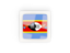 Swaziland. Square carbon icon. Download icon.