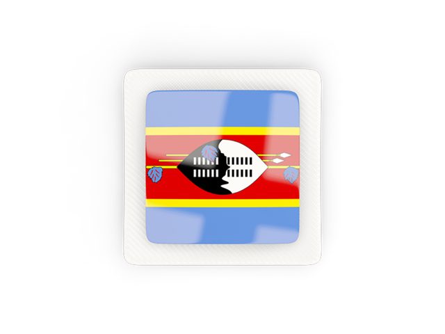 Square carbon icon. Download flag icon of Swaziland at PNG format