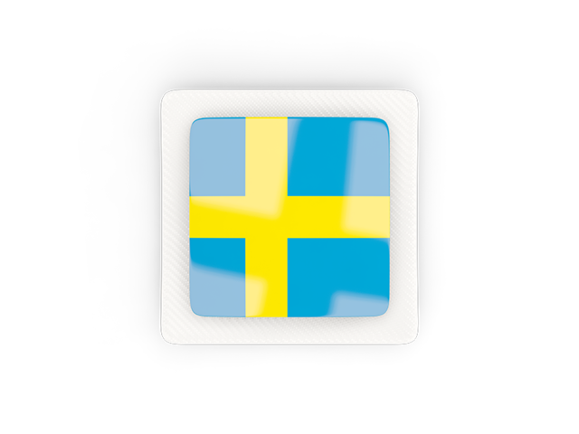 Square carbon icon. Download flag icon of Sweden at PNG format