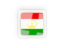 Tajikistan. Square carbon icon. Download icon.