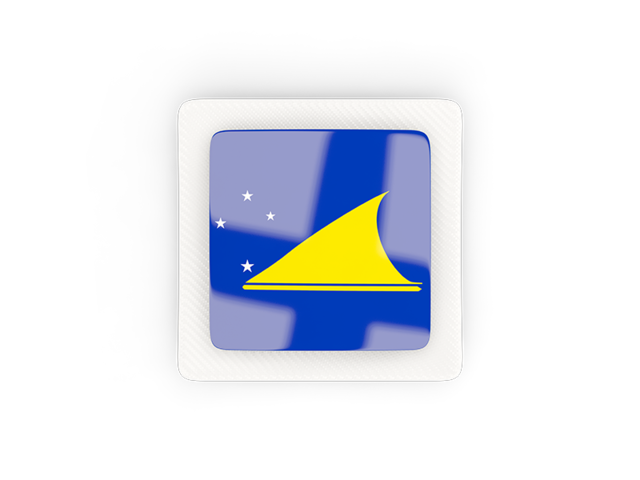 Square carbon icon. Download flag icon of Tokelau at PNG format