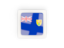 Turks and Caicos Islands. Square carbon icon. Download icon.