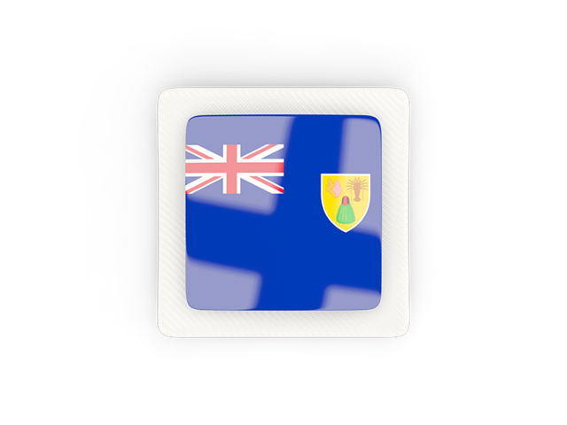 Square carbon icon. Download flag icon of Turks and Caicos Islands at PNG format