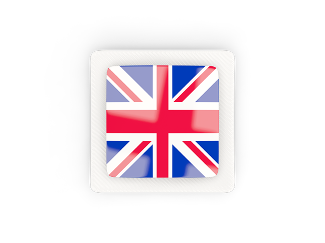 Square carbon icon. Download flag icon of United Kingdom at PNG format