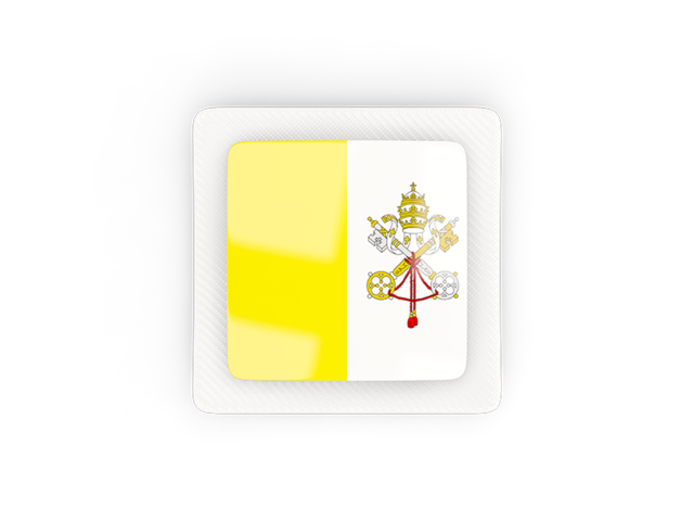 Square carbon icon. Download flag icon of Vatican City at PNG format