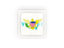 Virgin Islands of the United States. Square carbon icon. Download icon.