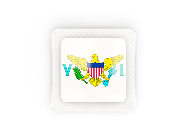 Square carbon icon. Download flag icon of Virgin Islands of the United States at PNG format