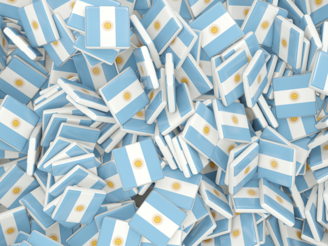 Бэкграунд из квадратных флагов. Скачать флаг. Аргентина