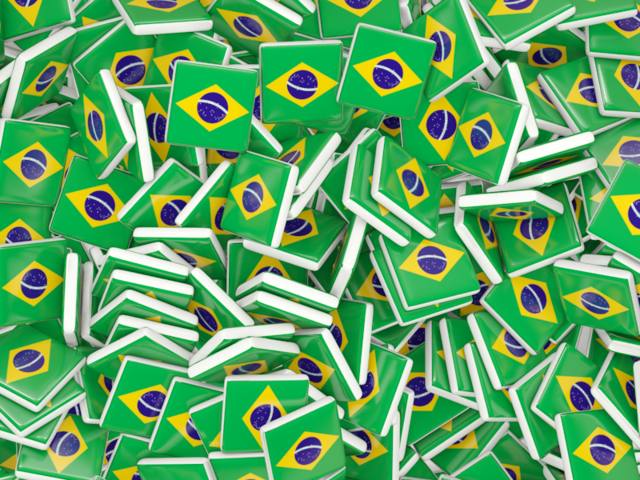 Square flag background. Download flag icon of Brazil at PNG format