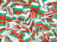 Bulgaria. Square flag background. Download icon.