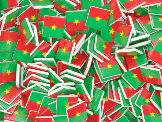 Бэкграунд из квадратных флагов. Скачать флаг. Буркина Фасо