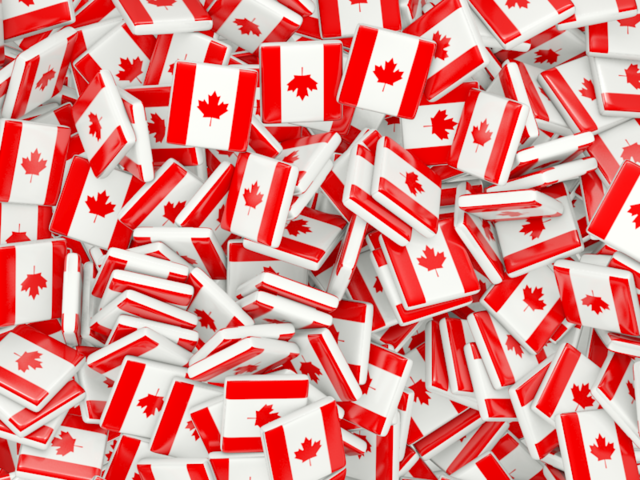 Square flag background. Download flag icon of Canada at PNG format