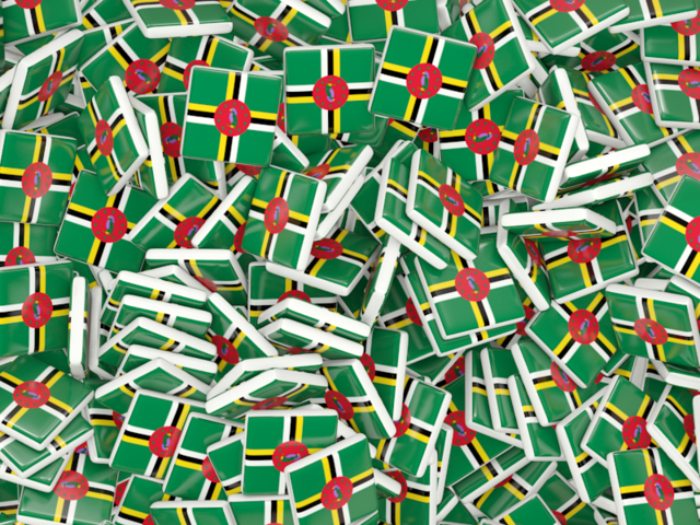 Square flag background. Download flag icon of Dominica at PNG format