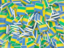 Gabon. Square flag background. Download icon.