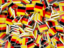 Germany. Square flag background. Download icon.